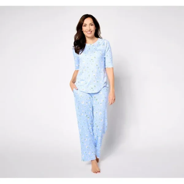 Shop All<Cuddl Duds Sound Sleep Elbow Top Long Pant Pajama Set - a world of fashionable women's clothing, including a wide selection of dresses and trendy accessories.