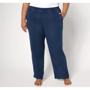 Cuddl Duds Variegated Rib Smocked Waist Lounge Pants - a world of fashionable women's clothing, including a wide selection of dresses and trendy accessories.> Hat