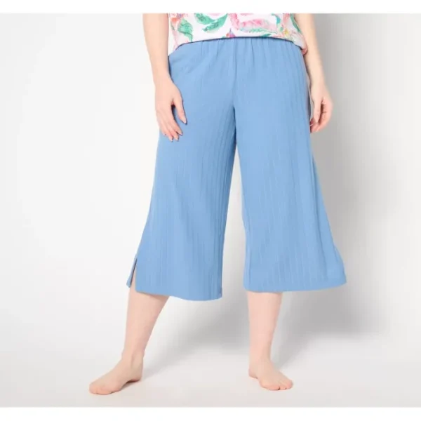 Fashion<Cuddl Duds Wide Rib Cropped Pant - a world of fashionable women's clothing, including a wide selection of dresses and trendy accessories.