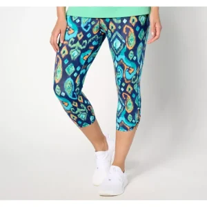 Fashion<Denim Co. Active Regular Printed Duo Stretch Capri Legging - a world of fashionable women's clothing, including a wide selection of dresses and trendy accessories.