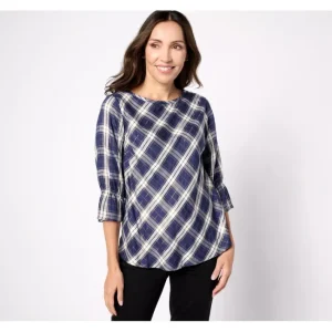 Fashion<Denim Co, Signature Novelty Top - a world of fashionable women's clothing, including a wide selection of dresses and trendy accessories.