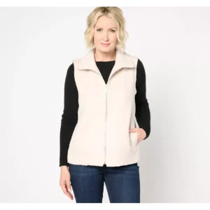Dennis Basso Long Hair Melton Fur Vest - a world of fashionable women's clothing, including a wide selection of dresses and trendy accessories.> Hat