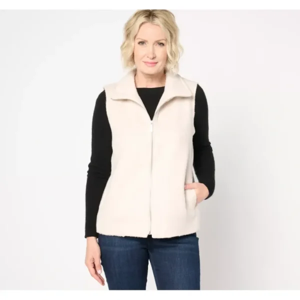 Dennis Basso Long Hair Melton Fur Vest - a world of fashionable women's clothing, including a wide selection of dresses and trendy accessories.> Hat