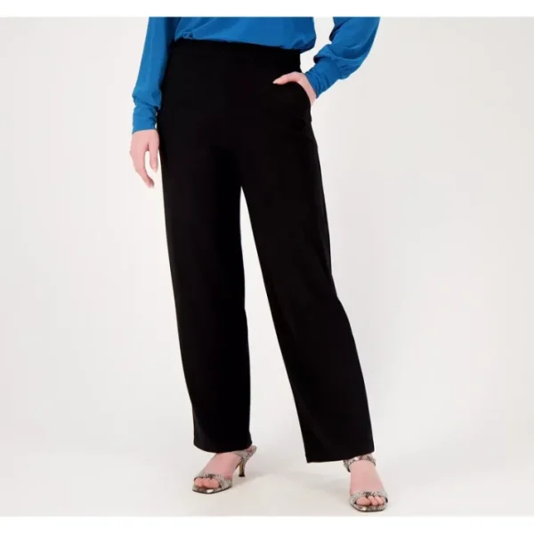 Shop All<Dennis Basso Petite Italia Knit Relaxed Pants - a world of fashionable women's clothing, including a wide selection of dresses and trendy accessories.