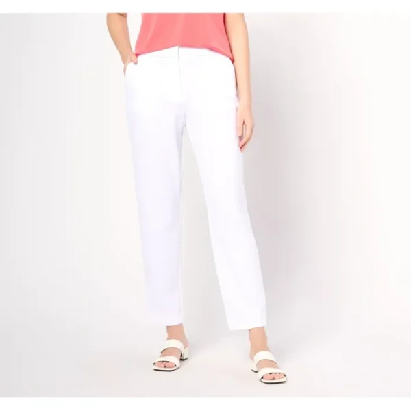 Dresses<Dennis Basso Petite Luxe Crepe Slim Leg Pant - a world of fashionable women's clothing, including a wide selection of dresses and trendy accessories.