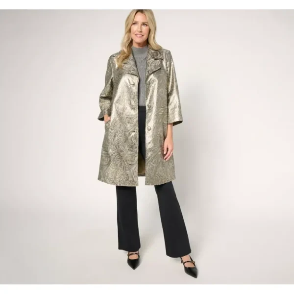 Dennis Basso Petite Novelty Brocade Topper - a world of fashionable women's clothing, including a wide selection of dresses and trendy accessories.> Hat
