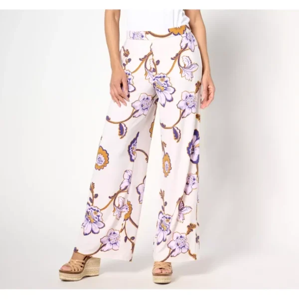 Dennis Basso Petite Printed Italia Knit Wide-Leg Pants - a world of fashionable women's clothing, including a wide selection of dresses and trendy accessories.> Hat