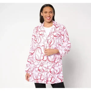 Dennis Basso Printed Italia Knit Button Front Tunic - a world of fashionable women's clothing, including a wide selection of dresses and trendy accessories.> Hat
