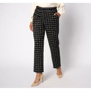 Dresses<Dennis Basso Regular Boucle Knit Pant with Sparkle - a world of fashionable women's clothing, including a wide selection of dresses and trendy accessories.