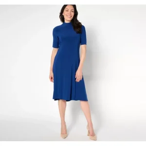 Dennis Basso Regular Italia Knit Dress with Elbow Sleeves - a world of fashionable women's clothing, including a wide selection of dresses and trendy accessories.> Hat