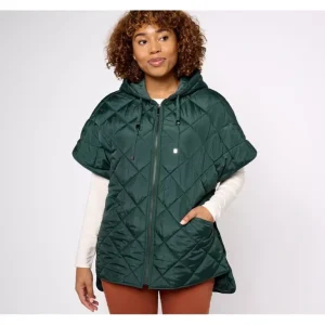 Dennis Basso Zip Front Poncho - a world of fashionable women's clothing, including a wide selection of dresses and trendy accessories.> Coats