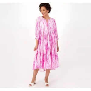 Destination 365 Petite Printed Midi Dress - a world of fashionable women's clothing, including a wide selection of dresses and trendy accessories.> Hat