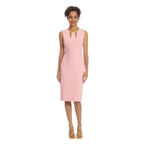 Dresses<Donna Morgan Sheath Dress with Neckline Cutouts - a world of fashionable women's clothing, including a wide selection of dresses and trendy accessories.