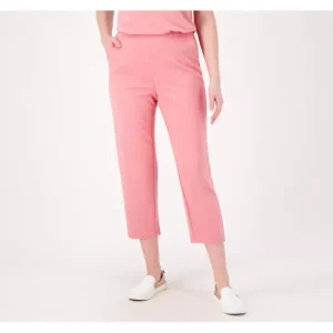 Fashion<Double Knit Jersey Regular Straight Leg Crop Pants - a world of fashionable women's clothing, including a wide selection of dresses and trendy accessories.