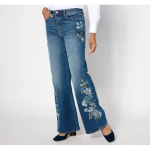 Fashion<Driftwood Charlee Wide Leg Embroidered Jean - Blue Bell Fleur - a world of fashionable women's clothing, including a wide selection of dresses and trendy accessories.