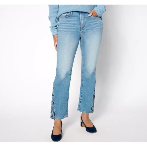 Shop All<Driftwood Jeans Clara Ankle Flare Leg Jean- Moody Paisley - a world of fashionable women's clothing, including a wide selection of dresses and trendy accessories.