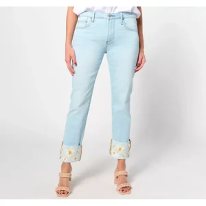 Dresses<Driftwood Jeans Colette Embroidered Crop Straight Jean-Daisy - a world of fashionable women's clothing, including a wide selection of dresses and trendy accessories.
