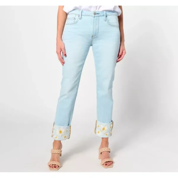 Dresses<Driftwood Jeans Colette Embroidered Crop Straight Jean-Daisy - a world of fashionable women's clothing, including a wide selection of dresses and trendy accessories.
