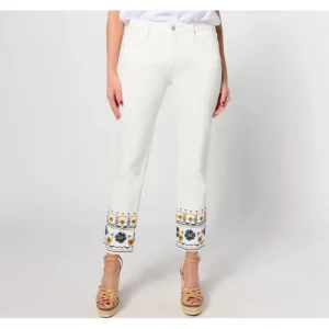 Dresses<Driftwood Jeans Colette Embroidered Crop Straight Jean-GoldenGate - a world of fashionable women's clothing, including a wide selection of dresses and trendy accessories.