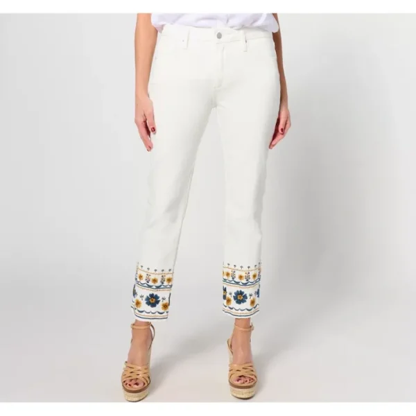 Dresses<Driftwood Jeans Colette Embroidered Crop Straight Jean-GoldenGate - a world of fashionable women's clothing, including a wide selection of dresses and trendy accessories.