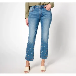 Dresses<Driftwood Jeans Colette Embroidered Crop Straight Jean-Prairie - a world of fashionable women's clothing, including a wide selection of dresses and trendy accessories.