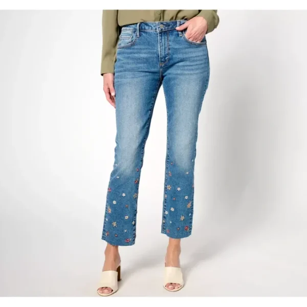 Dresses<Driftwood Jeans Colette Embroidered Crop Straight Jean-Prairie - a world of fashionable women's clothing, including a wide selection of dresses and trendy accessories.