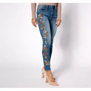 Fashion<Driftwood Jeans Jackie Skinny Jean - Feathery Leaf - a world of fashionable women's clothing, including a wide selection of dresses and trendy accessories.