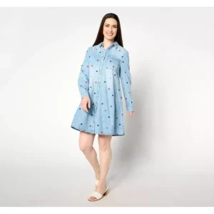 Driftwood Jeans Scottie Long Sl Tencel Dress - Starry Night - a world of fashionable women's clothing, including a wide selection of dresses and trendy accessories.> Hat