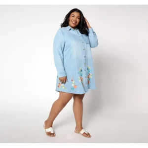Driftwood Jeans Scottie Long Sleeve Tencel Dress - Bouquet - a world of fashionable women's clothing, including a wide selection of dresses and trendy accessories.> Hat