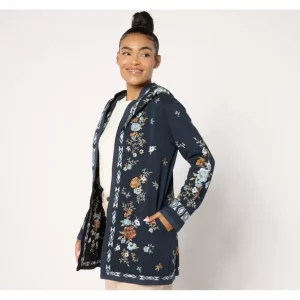 Driftwood Jeans Shelly Kimono with Hood - Indigo - a world of fashionable women's clothing, including a wide selection of dresses and trendy accessories.> Hat