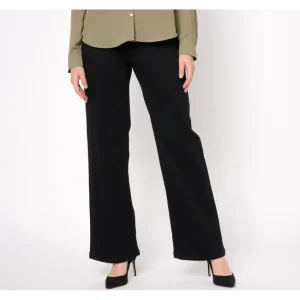 Fashion<Easy Stretch Denim Petite Wide Leg Jean - a world of fashionable women's clothing, including a wide selection of dresses and trendy accessories.
