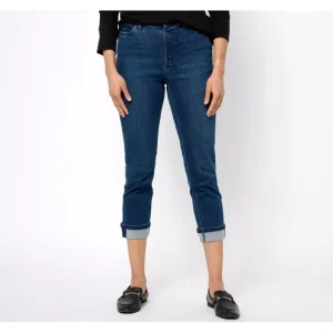 Fashion<Easy Stretch Denim Regular Easy Fit Crop Jean - a world of fashionable women's clothing, including a wide selection of dresses and trendy accessories.