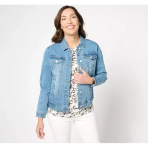 Fashion<Easy Stretch Puff Sleeve Denim Jacket - a world of fashionable women's clothing, including a wide selection of dresses and trendy accessories.