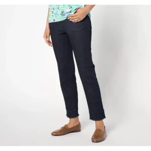 Fashion<Easy Stretch Regular Jean with Wide Hem - a world of fashionable women's clothing, including a wide selection of dresses and trendy accessories.