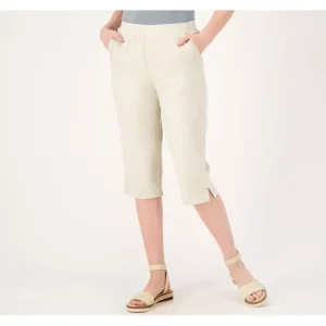 Fashion<EasyWear Twill Petite Relaxed Pull-On Skimmer - a world of fashionable women's clothing, including a wide selection of dresses and trendy accessories.
