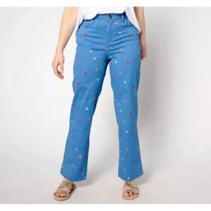EasyWear Twill Printed Full Length Wide Leg Pants - a world of fashionable women's clothing, including a wide selection of dresses and trendy accessories.> Hat