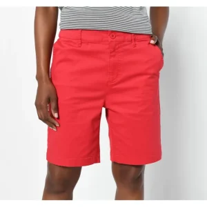 EasyWear Twill Shorts - a world of fashionable women's clothing, including a wide selection of dresses and trendy accessories.> Hat