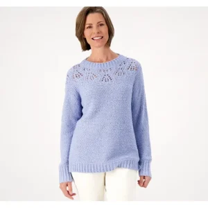 Encore by Idina Menzel Boucle Bateau Open Stitch Sweater - a world of fashionable women's clothing, including a wide selection of dresses and trendy accessories.> Hat