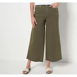 Encore by Idina Menzel Petite Colored Wide Leg Crop Jeans - a world of fashionable women's clothing, including a wide selection of dresses and trendy accessories.> Hat