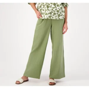 Encore by Idina Menzel Petite Double Gauze Drawstring Pant - a world of fashionable women's clothing, including a wide selection of dresses and trendy accessories.> Hat