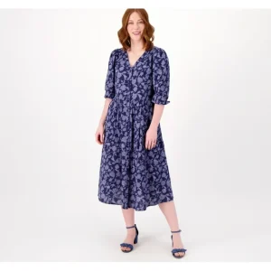 Encore by Idina Menzel Regular Gauze Peasant Dress - a world of fashionable women's clothing, including a wide selection of dresses and trendy accessories.> Hat