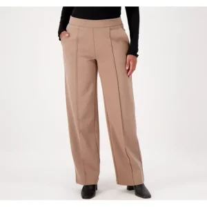 Fashion<Encore by Idina Menzel Regular Ponte Knit Pull On Trouser - a world of fashionable women's clothing, including a wide selection of dresses and trendy accessories.