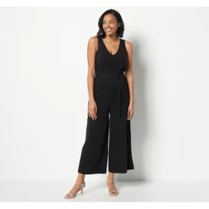 Fashion<Encore by Idina Menzel Regular V-Neck Romper - a world of fashionable women's clothing, including a wide selection of dresses and trendy accessories.