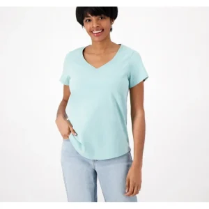 Encore by Idina Menzel Sweetheart Neck Short Sleeve Tee - a world of fashionable women's clothing, including a wide selection of dresses and trendy accessories.> Hat