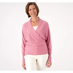 Encore by Idina Menzel Wrap Front Dolman Sweater - a world of fashionable women's clothing, including a wide selection of dresses and trendy accessories.> Hat