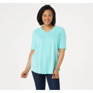 Essential Elbow Sleeve Top with Seaming Detail - a world of fashionable women's clothing, including a wide selection of dresses and trendy accessories.> Hat