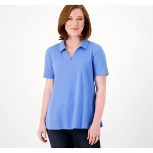 Essentials Favorite Jersey Polo Collar Top - a world of fashionable women's clothing, including a wide selection of dresses and trendy accessories.> Hat