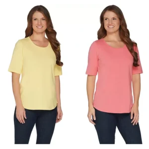 Essentials 2-Pack Elbow Sleeve Knit Tops - a world of fashionable women's clothing, including a wide selection of dresses and trendy accessories.> Hat