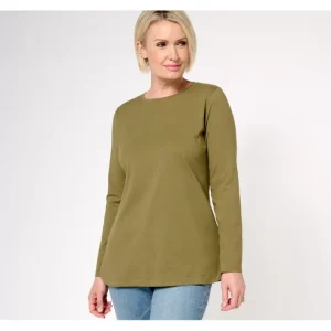 Fashion<Essentials Perfect Jersey Crew Neck Tunic - a world of fashionable women's clothing, including a wide selection of dresses and trendy accessories.