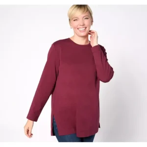 Fashion<Essentials Petite Cotton Jersey Oversized Tunic - a world of fashionable women's clothing, including a wide selection of dresses and trendy accessories.